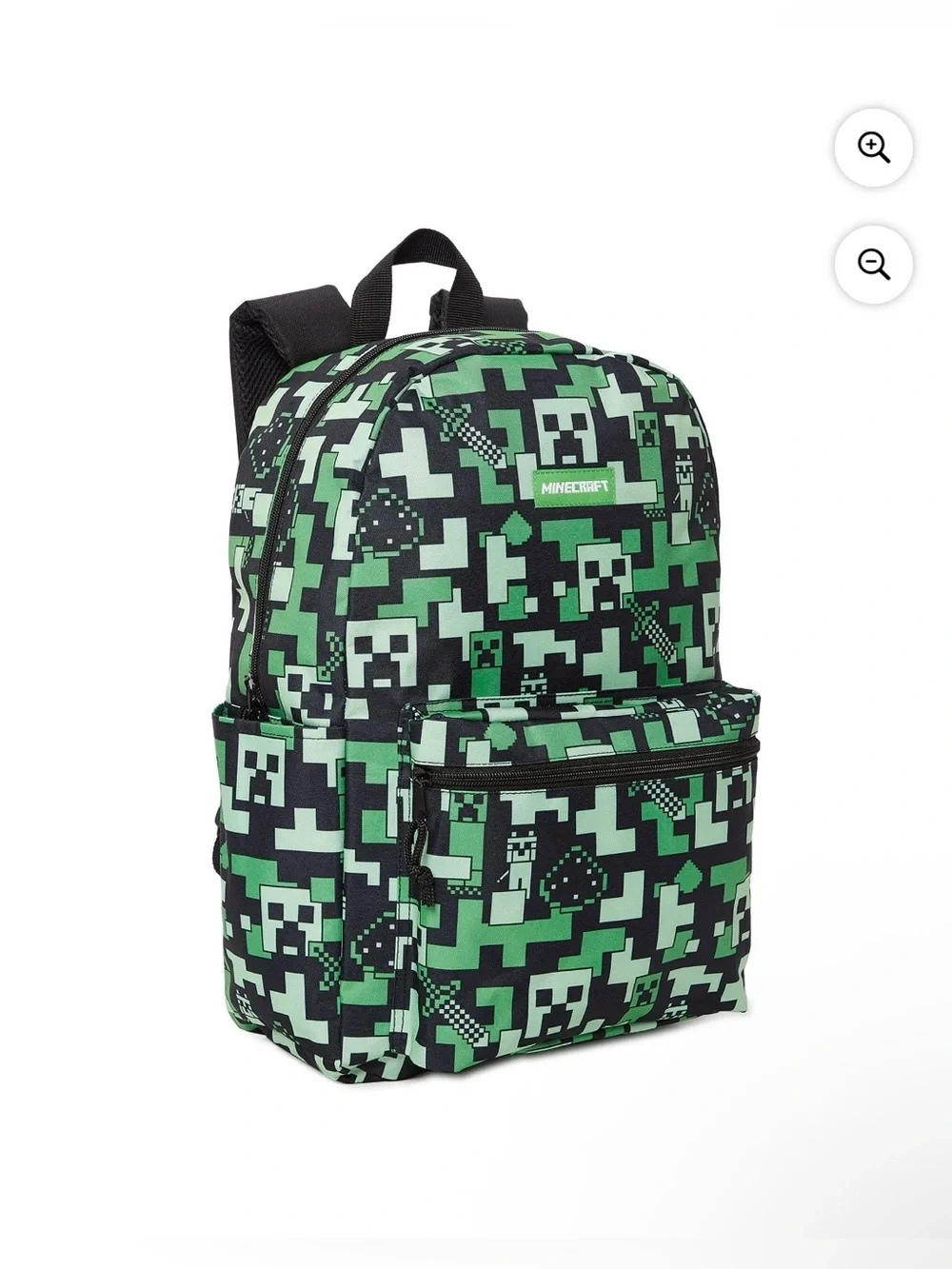 Minecraft Pixel Camo Green Backpack